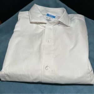 J. McLaughlin Drummond Woven Shirt Long Sleeve WHITE Solid- NWT-Classic FIT-  XL